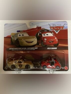 LIGHTNING McQUEEN DEPUTY HAZZARD & BELLA CADAVRE Disney Pixar Cars bundle